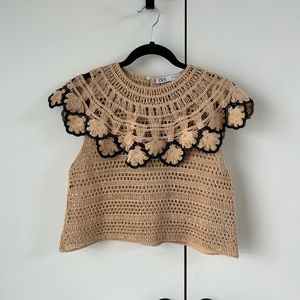 Zara Crochet Crop Tank
